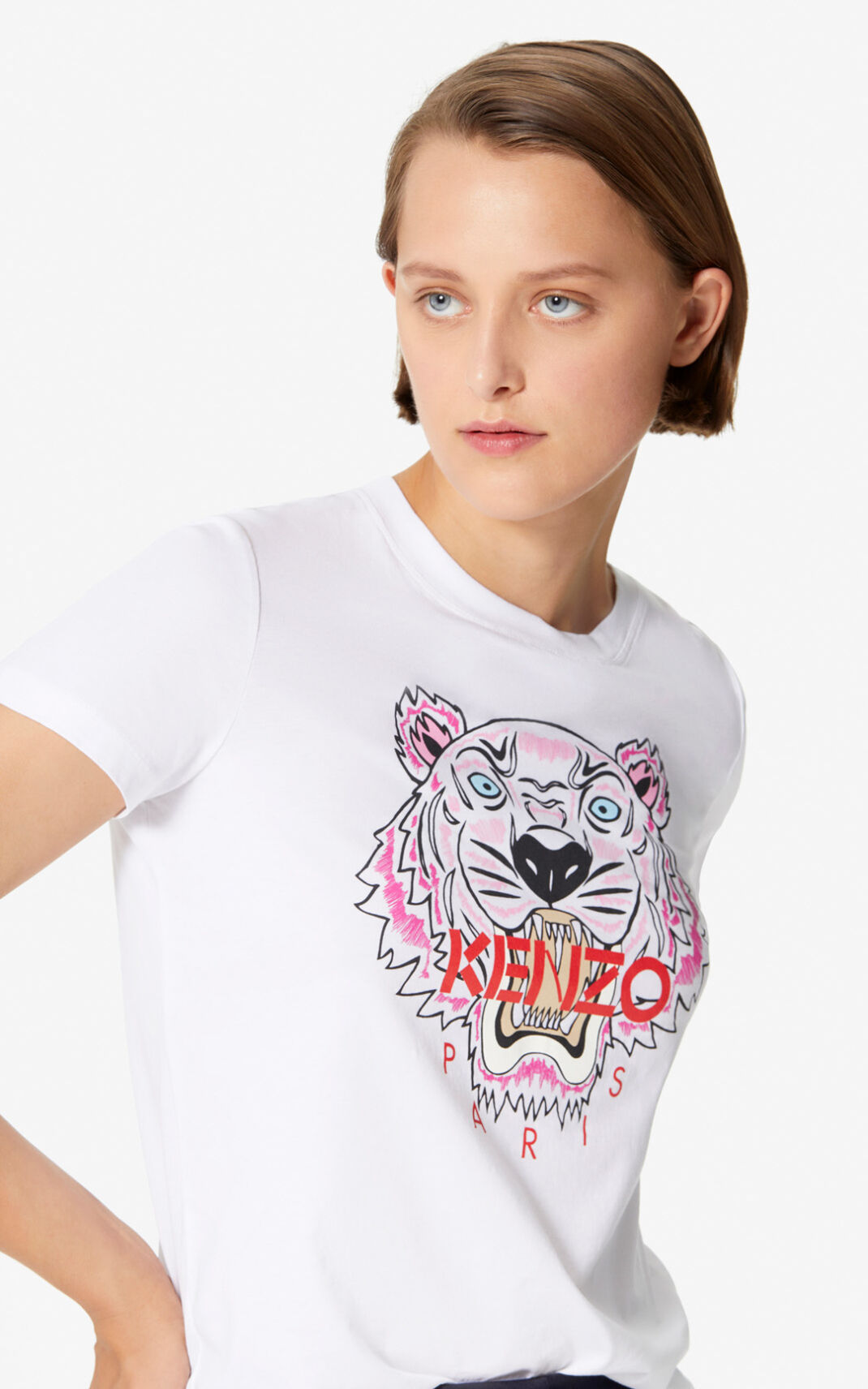 Kenzo 虎 Tシャツ レディース 白 - YLZAIP632